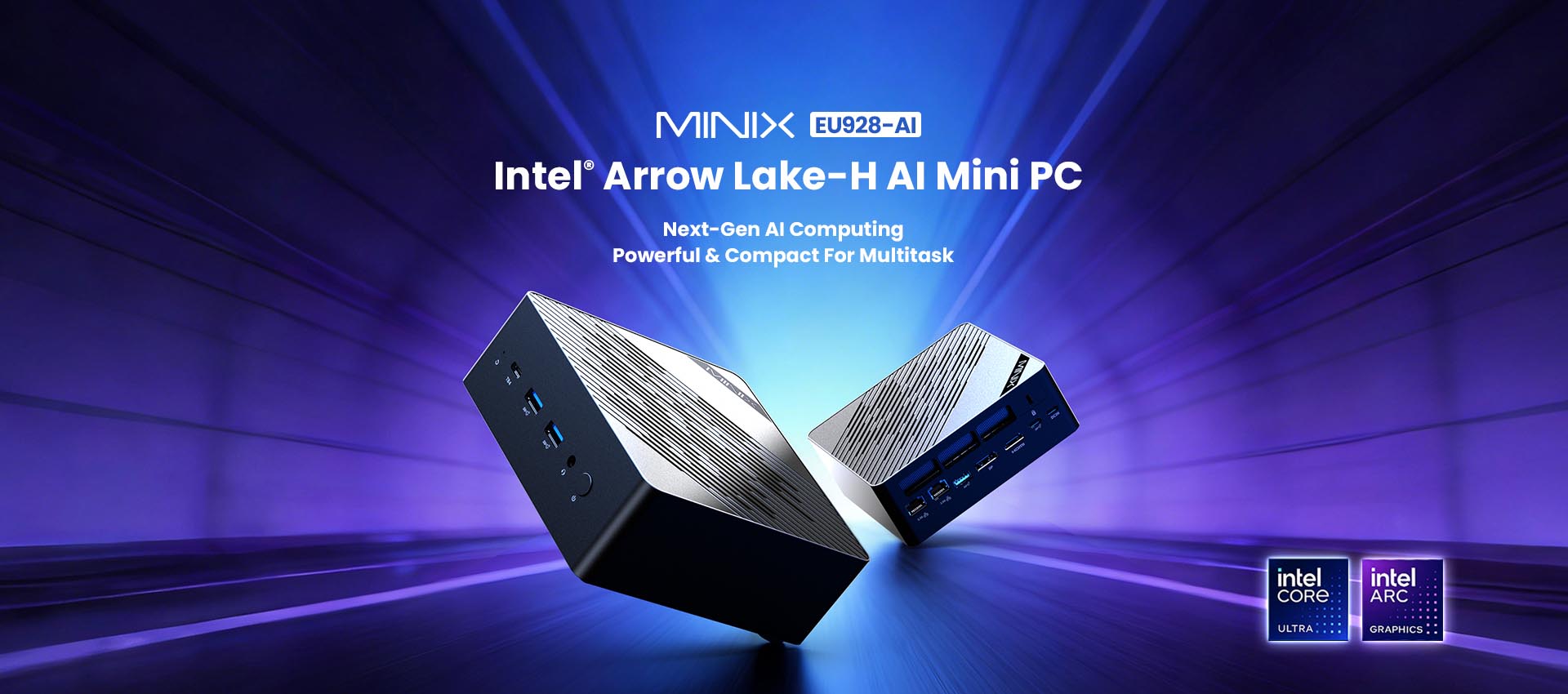 MINIX เปิดตัว EU928-AI AI Mini PC รุ่นเรือธง ขับเคลื่อนด้วย Intel® Core™ Ultra 9